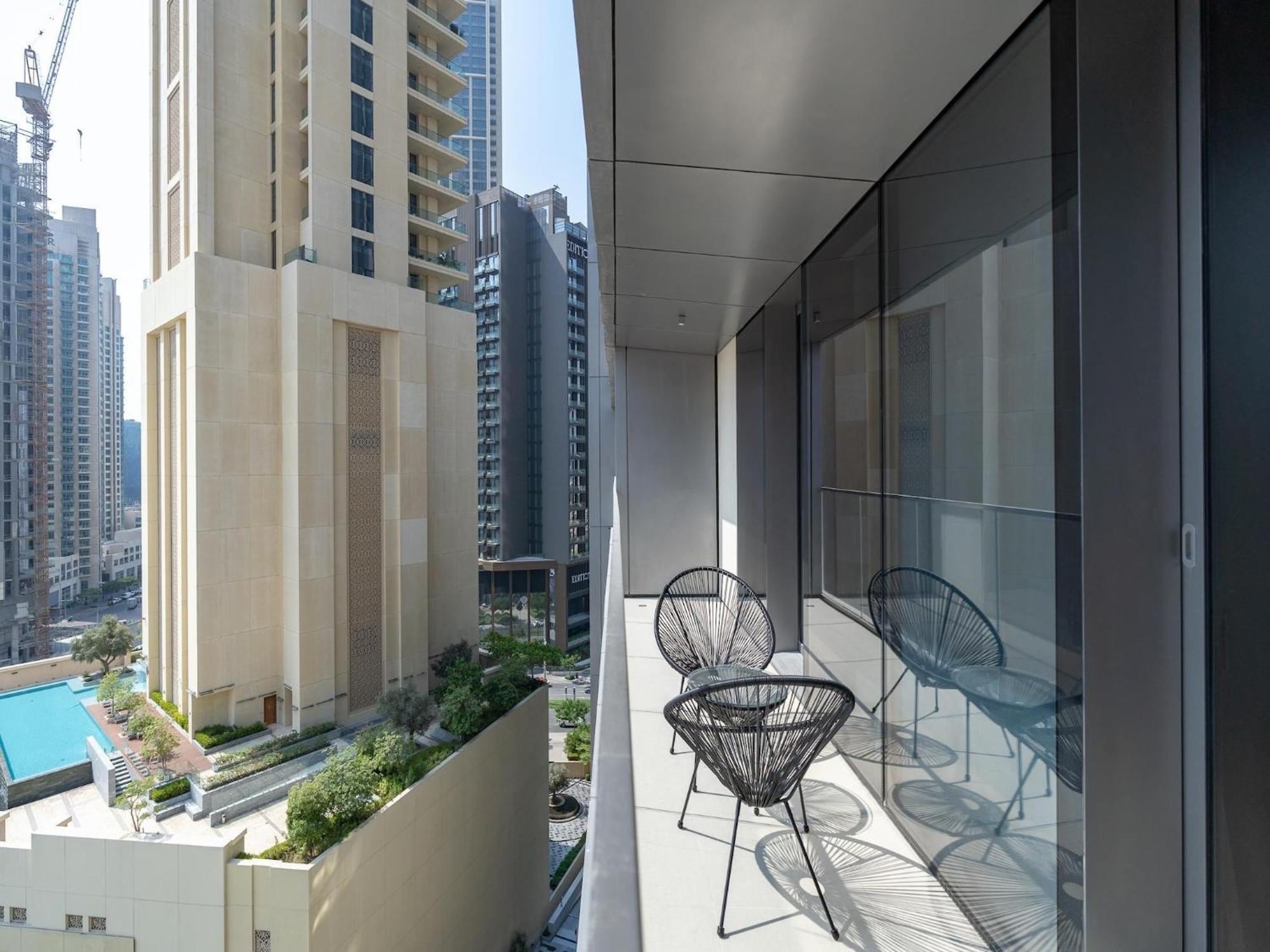 Luxurious Stylish Apartments Across Dubai Mall Burj Khalifa City Views 외부 사진