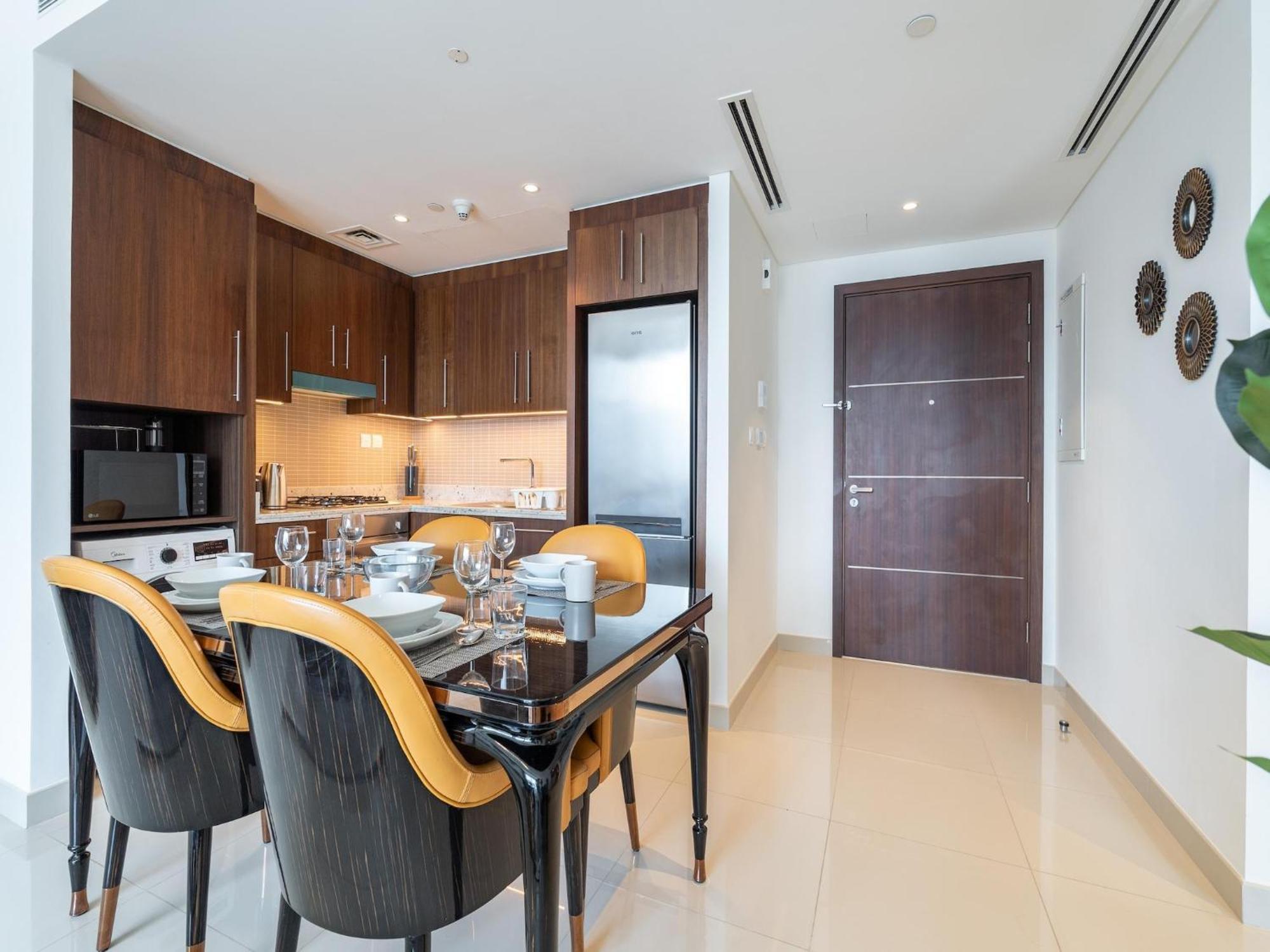 Luxurious Stylish Apartments Across Dubai Mall Burj Khalifa City Views 외부 사진