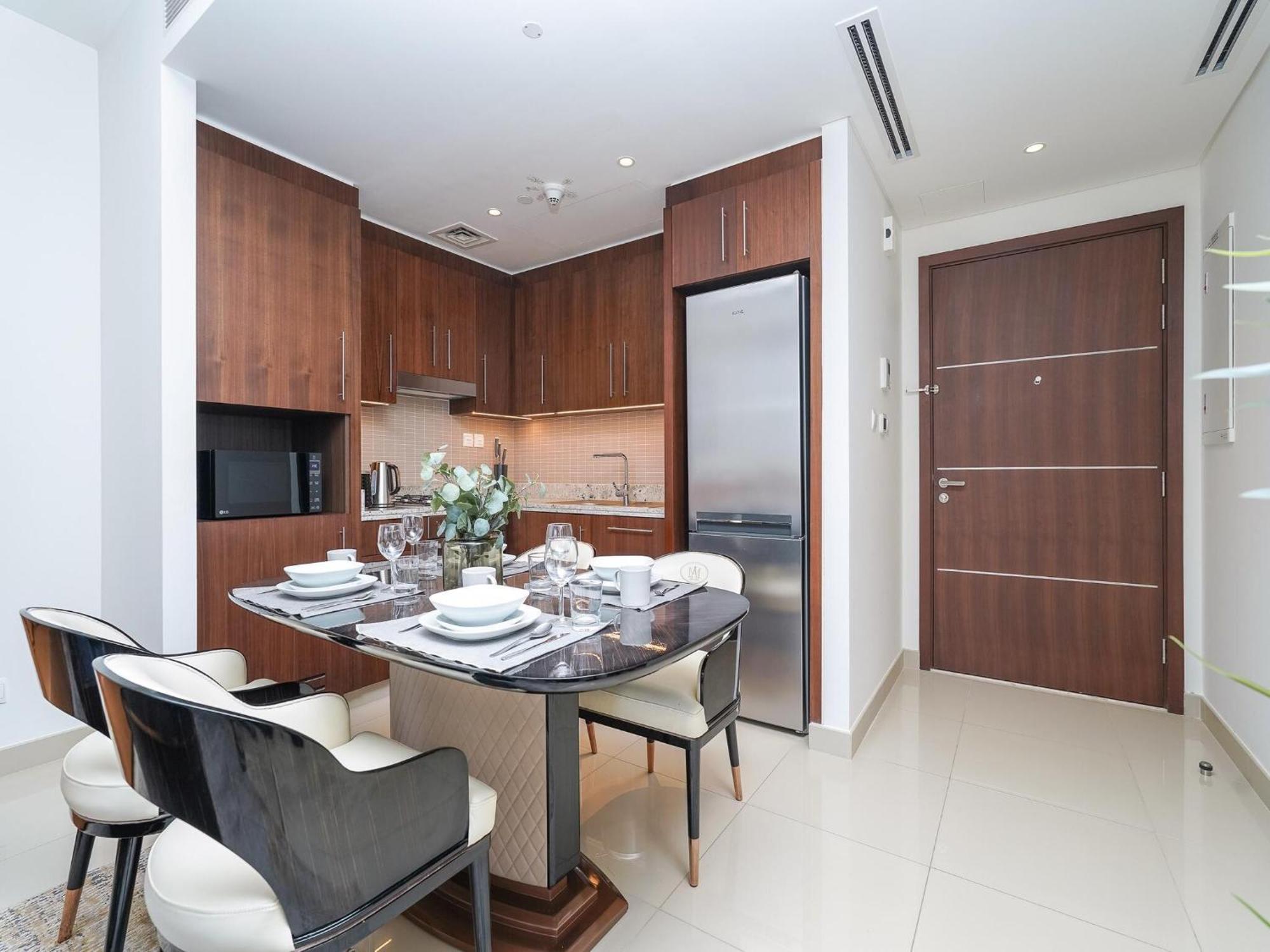 Luxurious Stylish Apartments Across Dubai Mall Burj Khalifa City Views 외부 사진