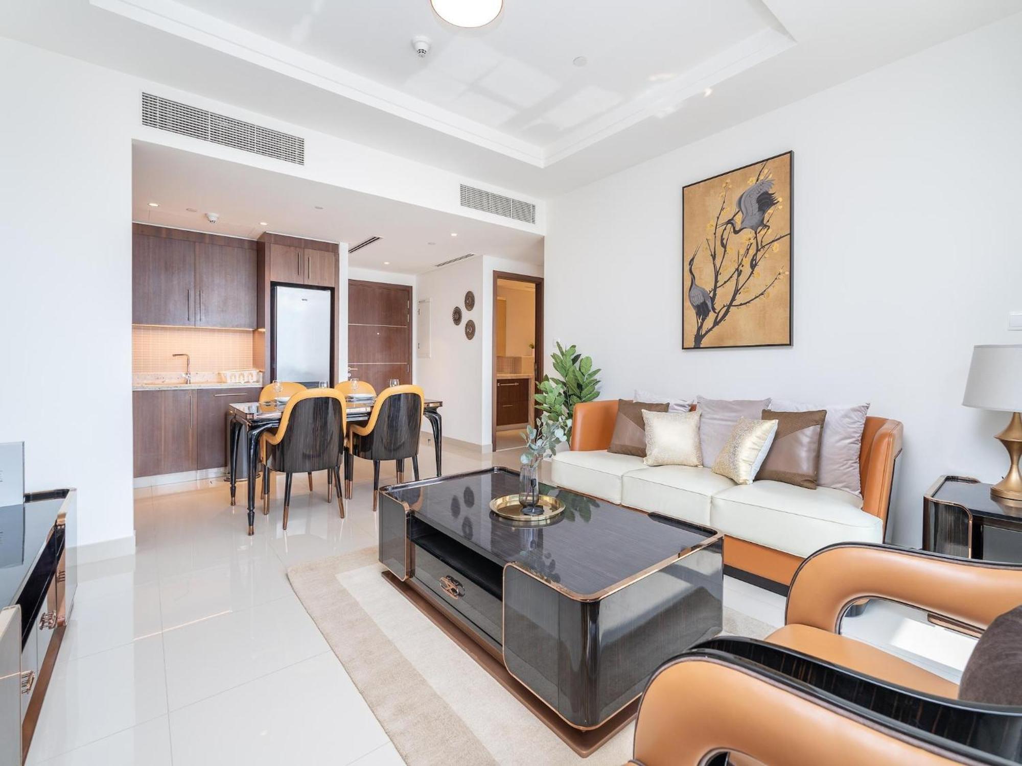 Luxurious Stylish Apartments Across Dubai Mall Burj Khalifa City Views 외부 사진