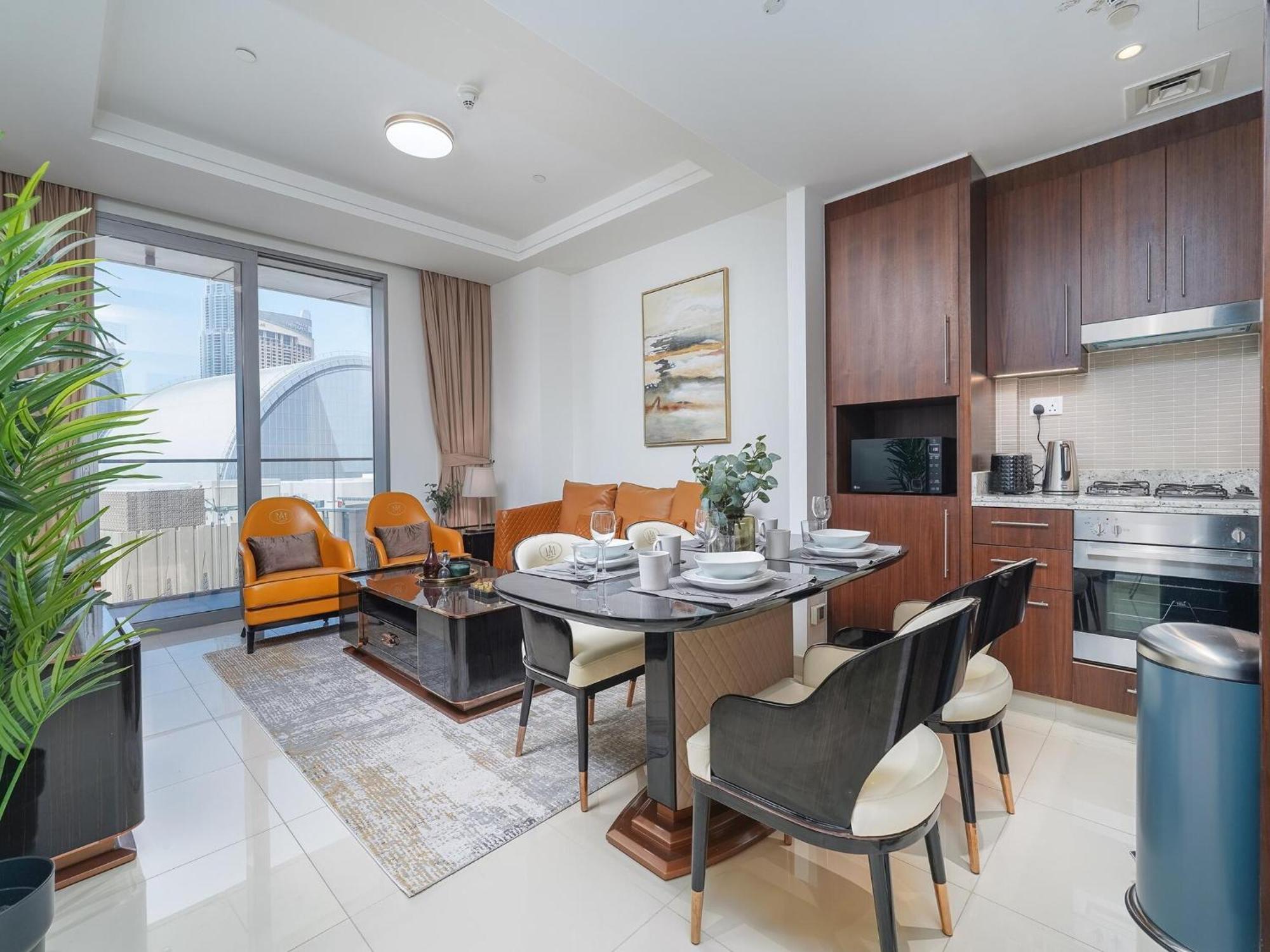 Luxurious Stylish Apartments Across Dubai Mall Burj Khalifa City Views 외부 사진