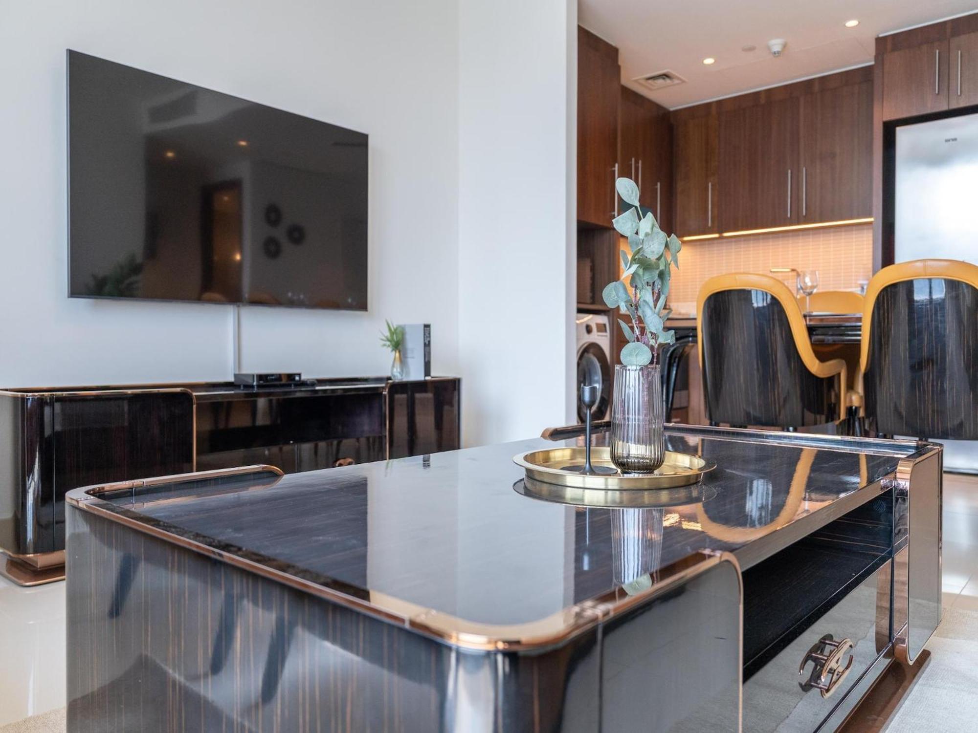 Luxurious Stylish Apartments Across Dubai Mall Burj Khalifa City Views 외부 사진