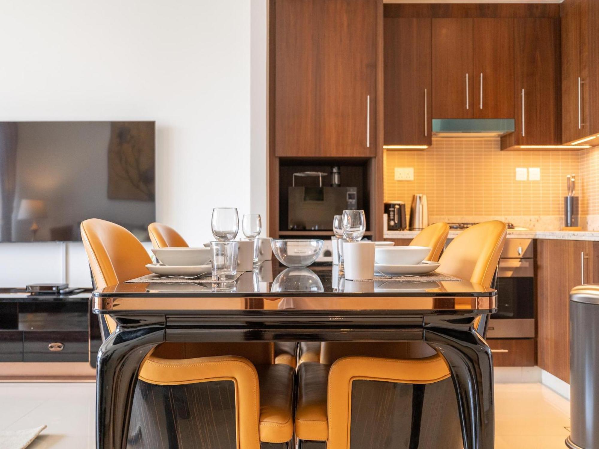 Luxurious Stylish Apartments Across Dubai Mall Burj Khalifa City Views 외부 사진