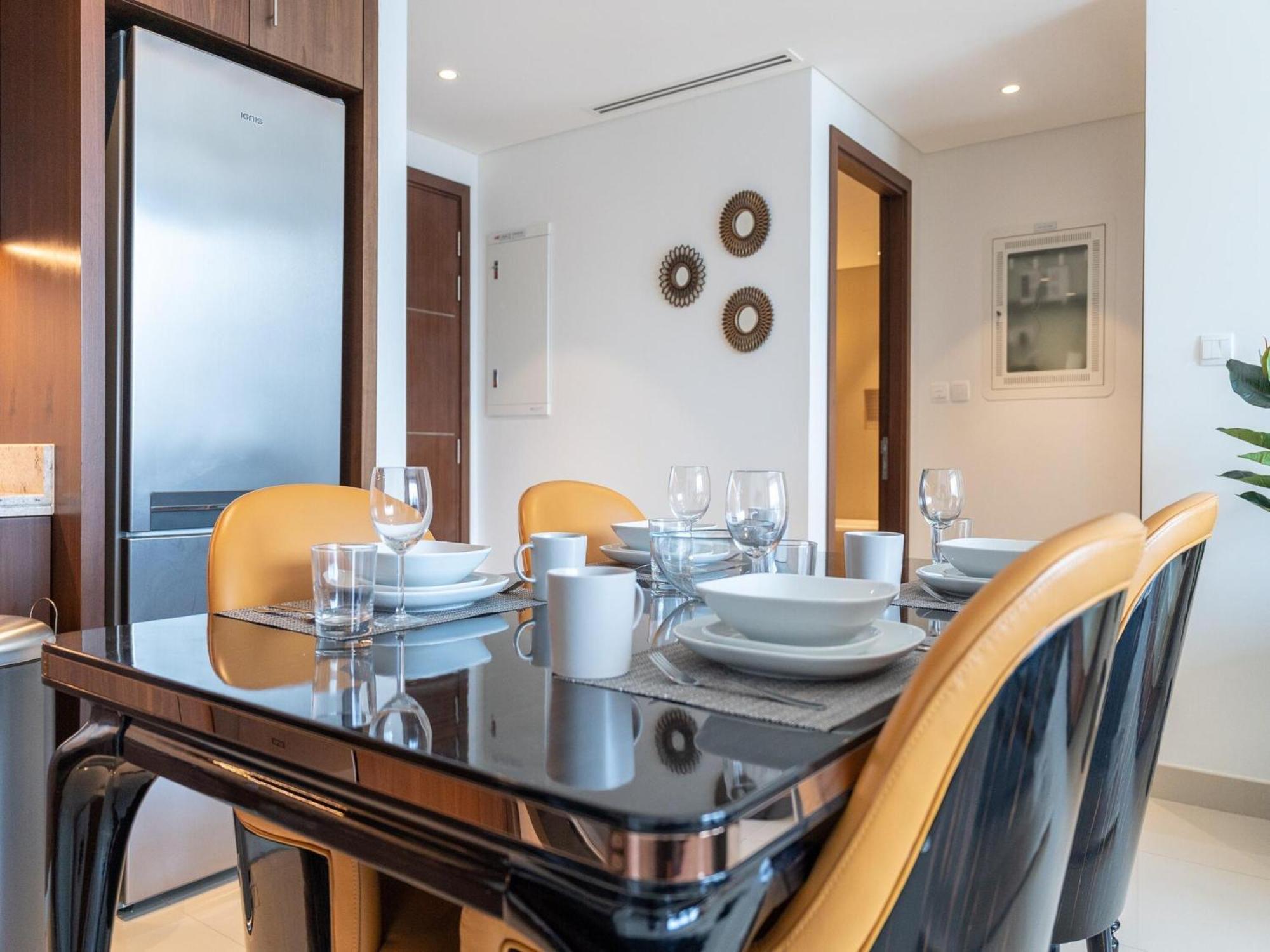 Luxurious Stylish Apartments Across Dubai Mall Burj Khalifa City Views 외부 사진