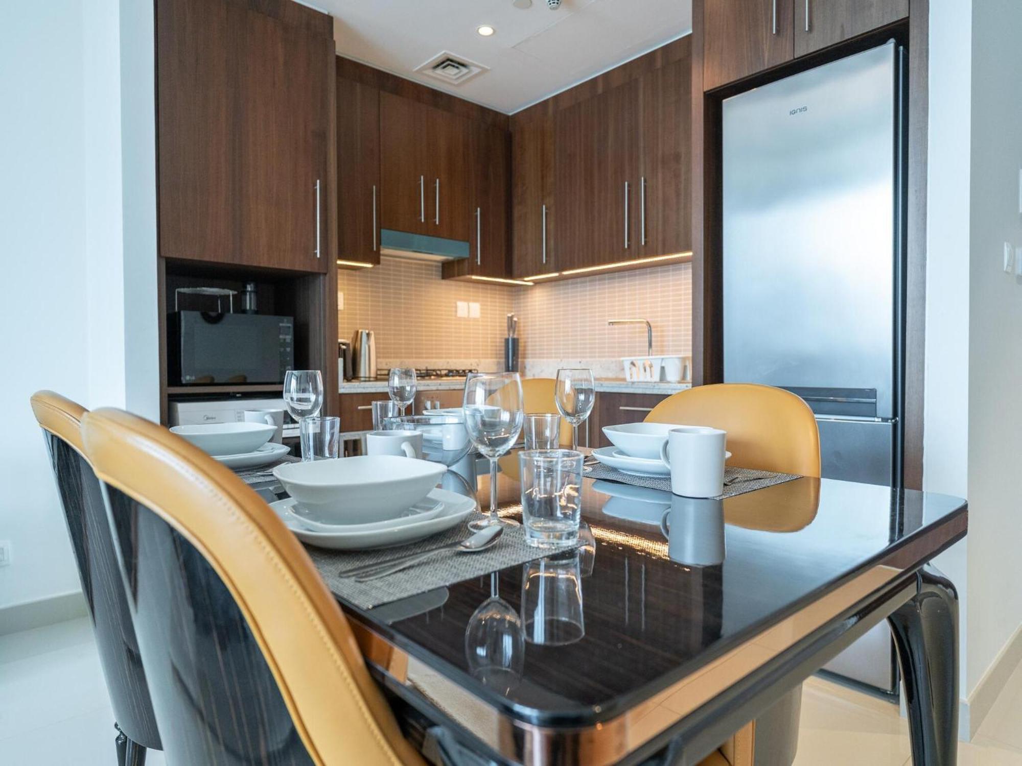 Luxurious Stylish Apartments Across Dubai Mall Burj Khalifa City Views 외부 사진