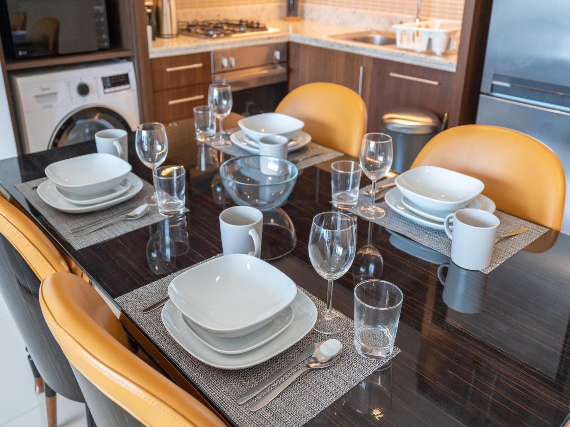 Luxurious Stylish Apartments Across Dubai Mall Burj Khalifa City Views 외부 사진