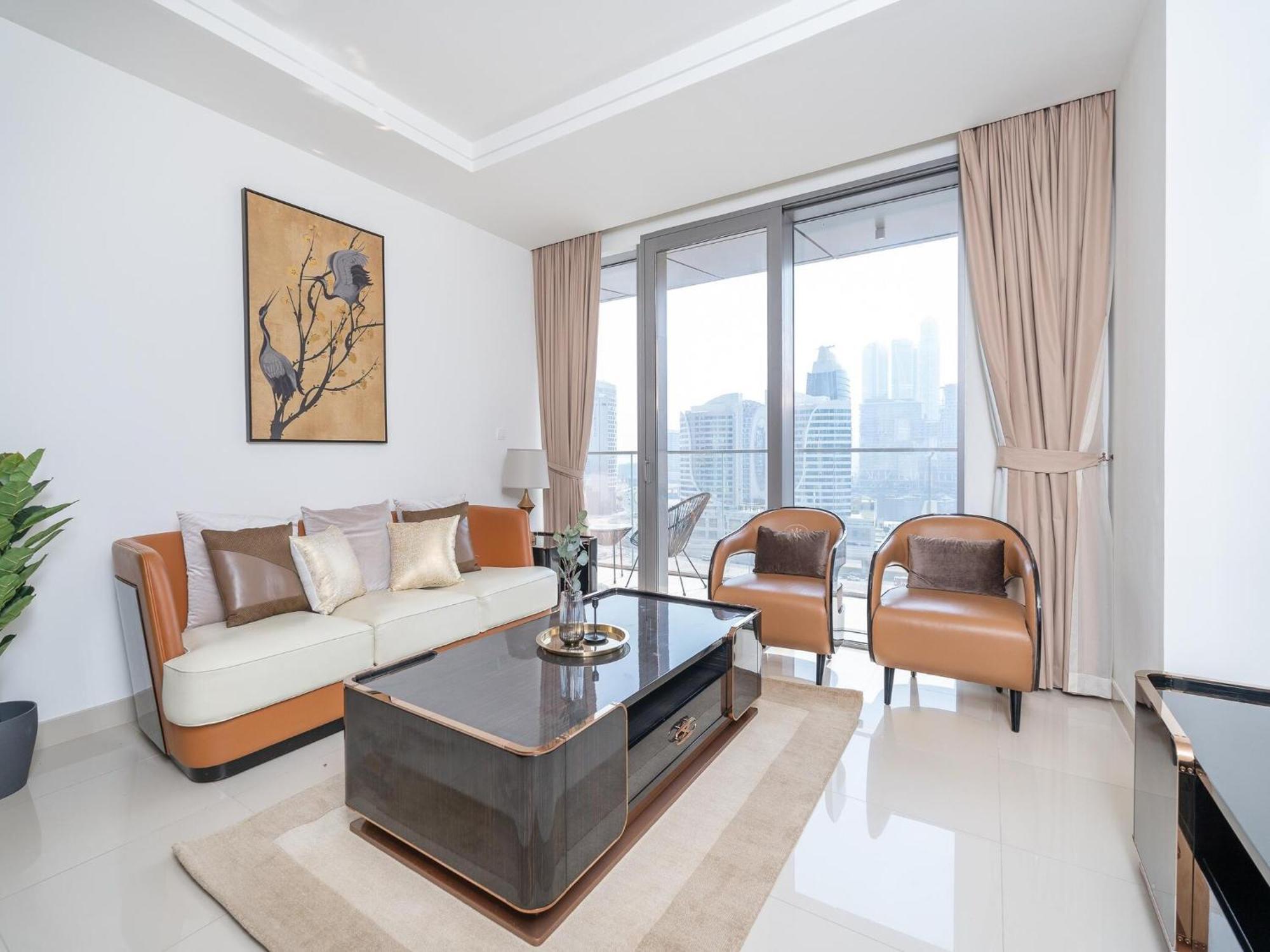 Luxurious Stylish Apartments Across Dubai Mall Burj Khalifa City Views 외부 사진